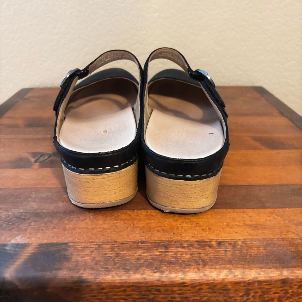 Dansko Bria Mary Jane Mule Clogs Black - Picture 4 of 7